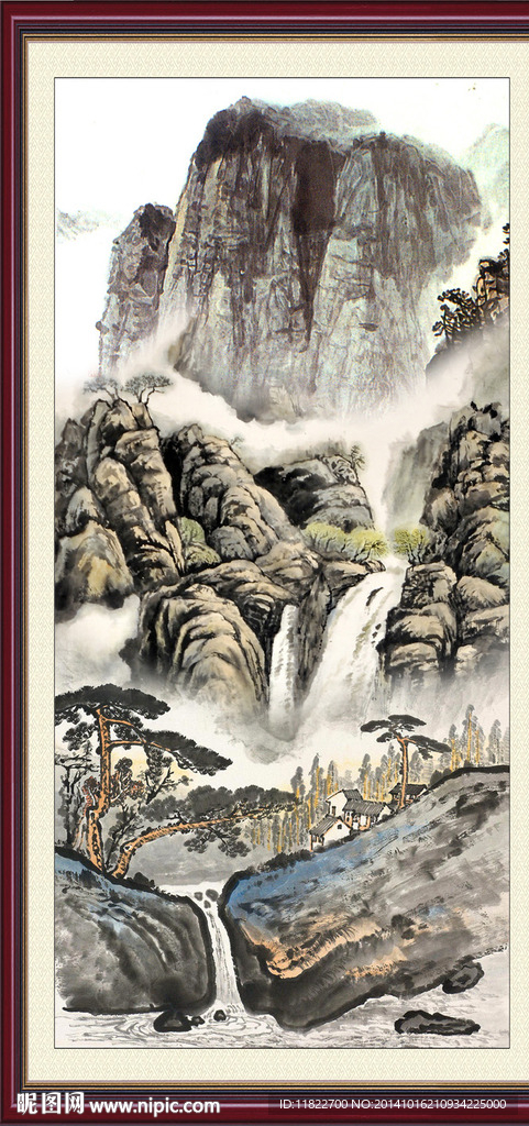 竖幅国画