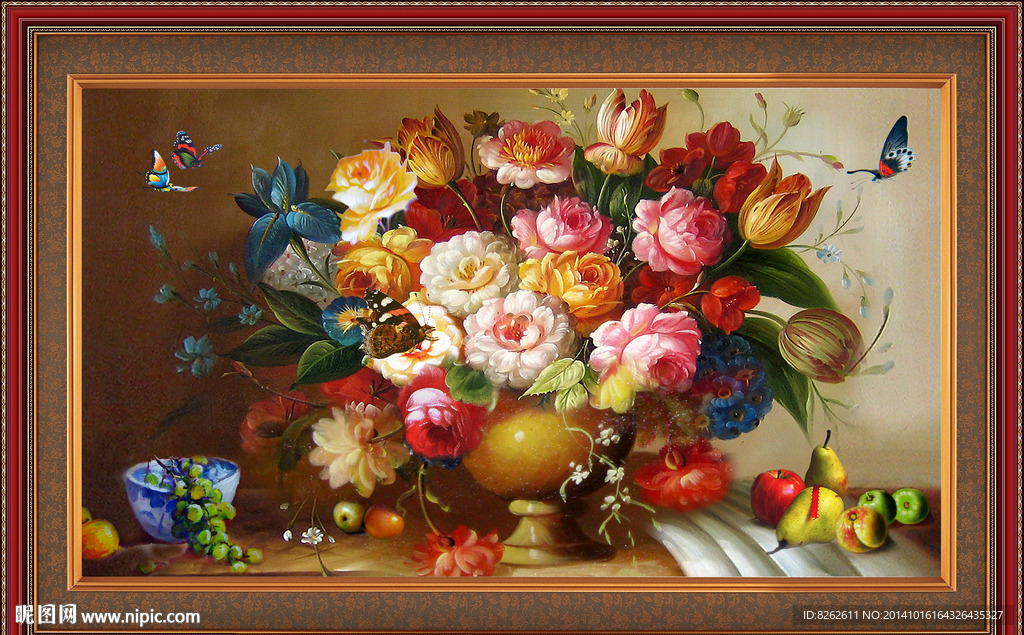 花卉油画