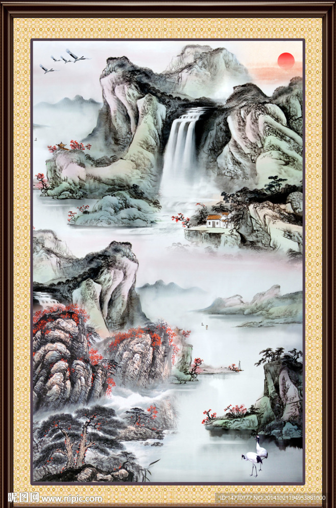 国画山水图