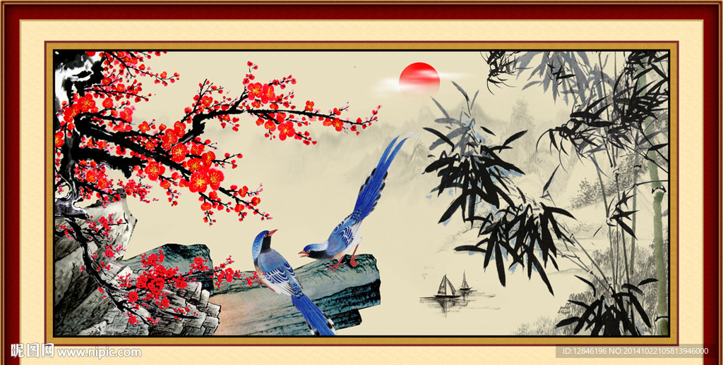 国画梅花