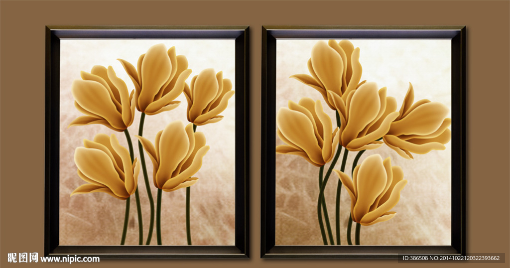 装饰画 玉兰花 花卉