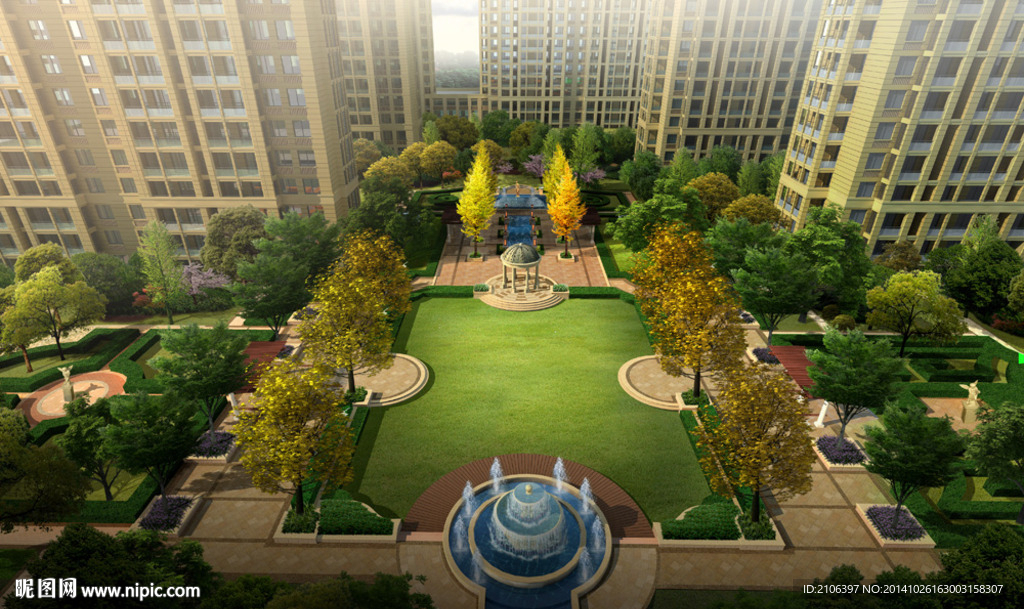 园林景观PSD分层效果