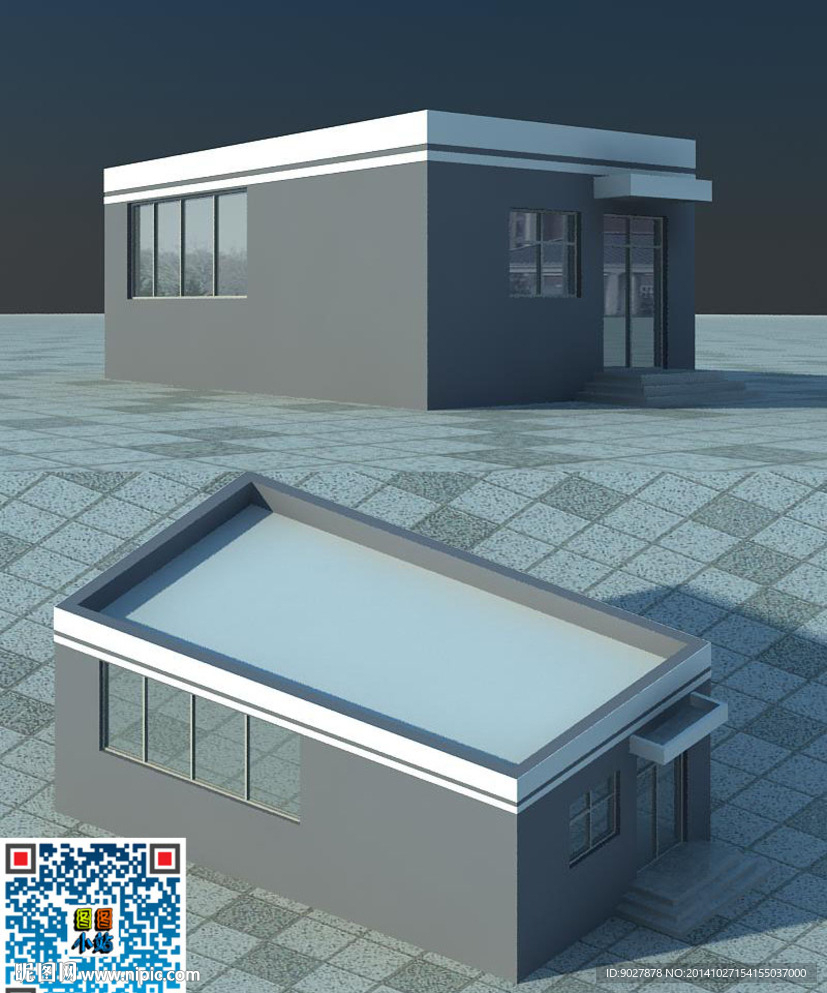 门卫3D模型