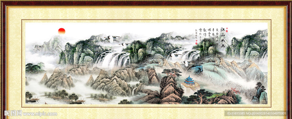 现代国画装饰画