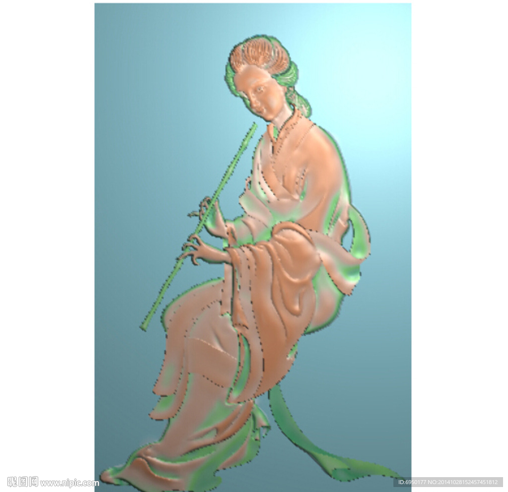 古代人物仕女精雕