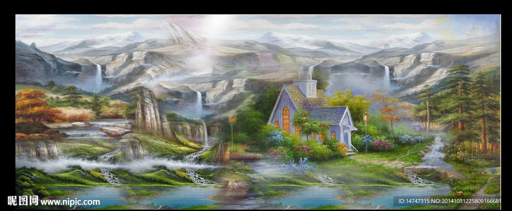 欧式风景油画