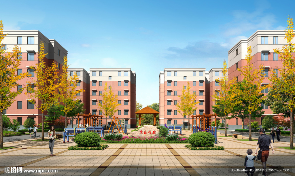 住宅区效果图