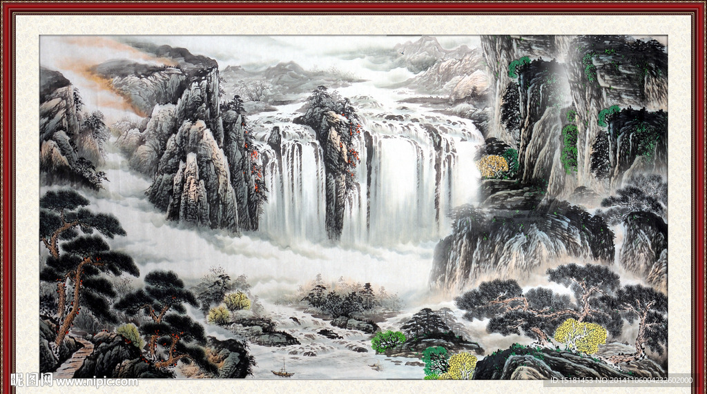 巨幅国画山水