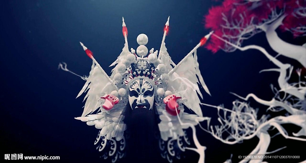 震撼3D戏曲脸谱