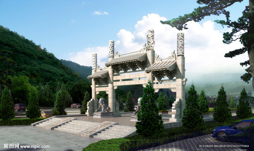 园林景观PSD分层效果