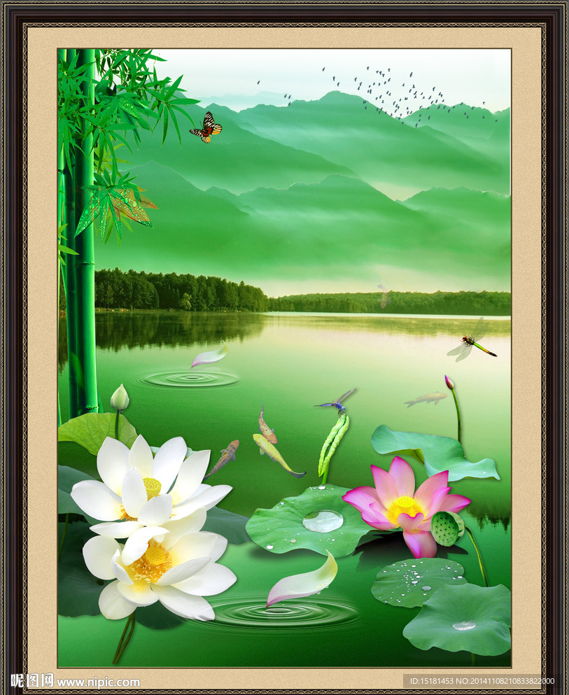 荷花图