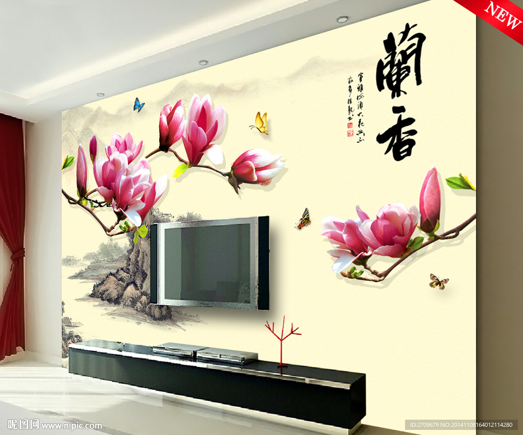 电视背景 玉兰