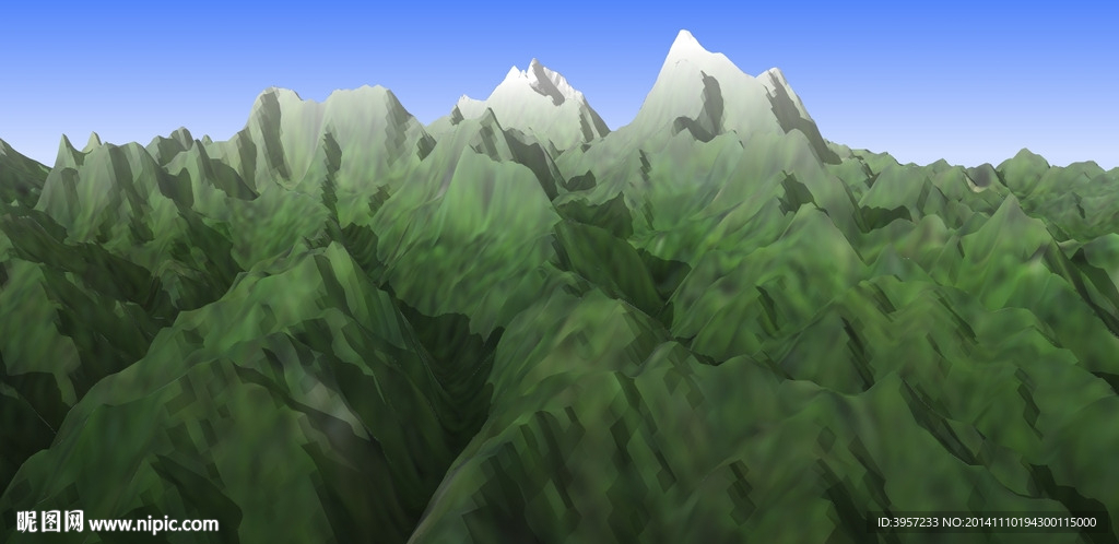 喜马拉雅山脉3D模型