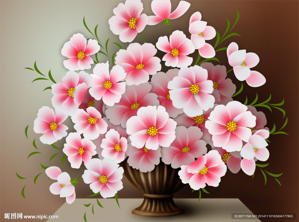 抽象花卉无框画