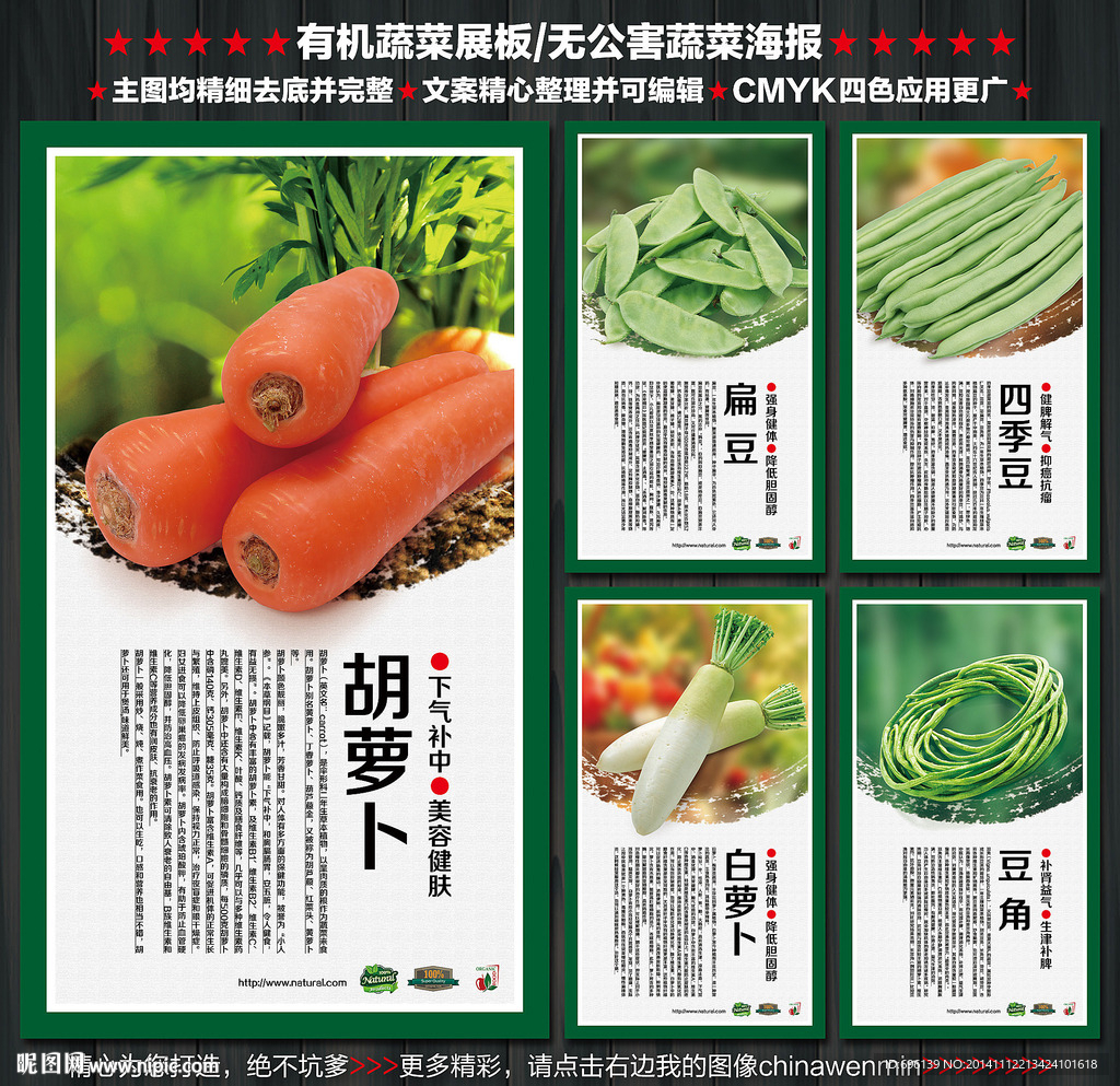 有机蔬菜展板