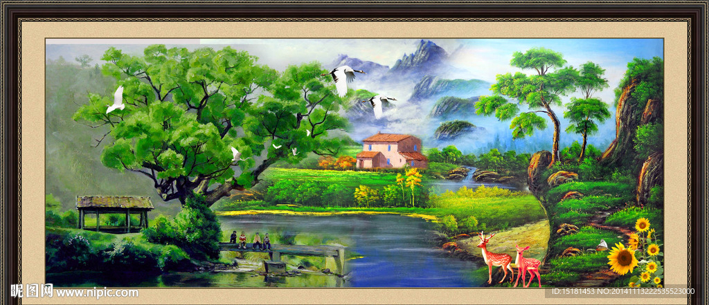 油画风景装饰画