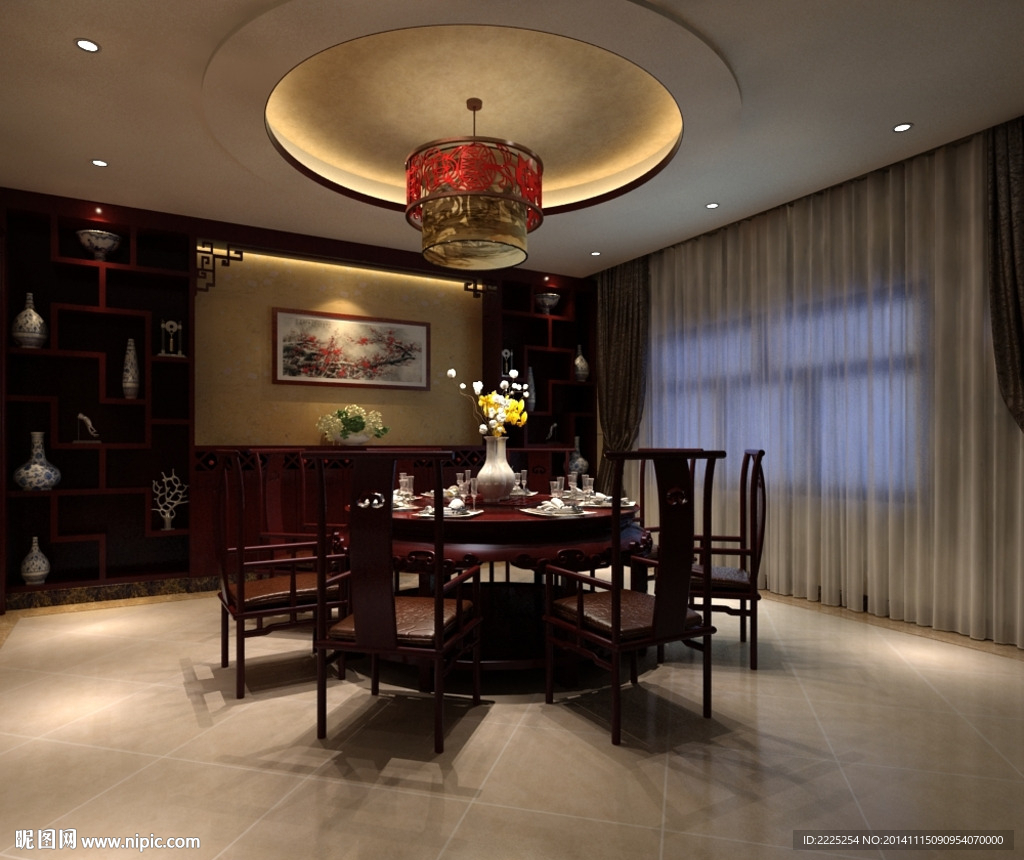 中式包间效果图