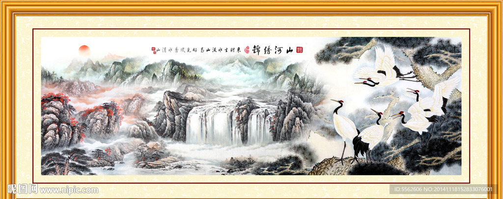 室内山水装饰画