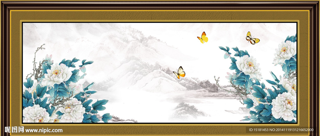 花开富贵国画图