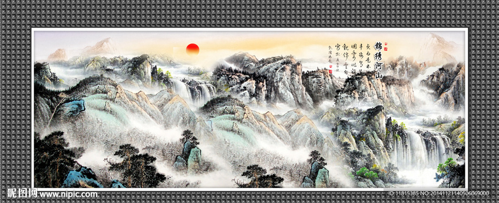 山水国画室内装饰画