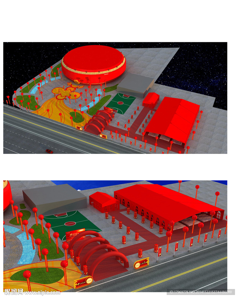 红火开业大场景