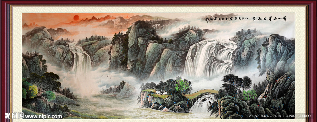 国画山水画