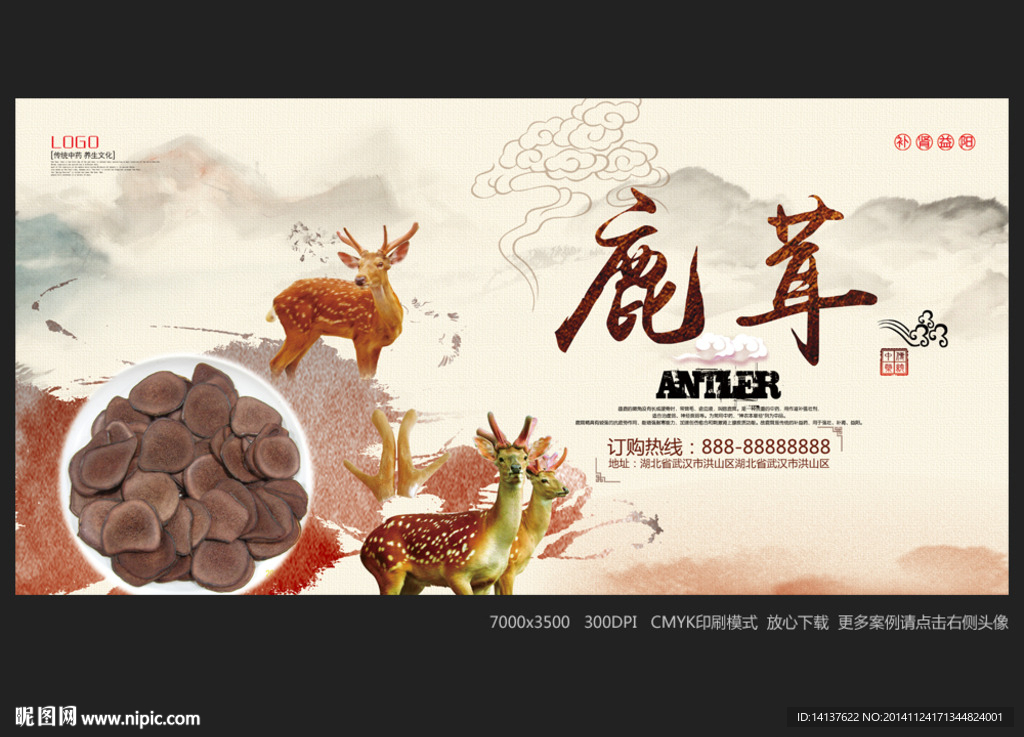 鹿茸海报