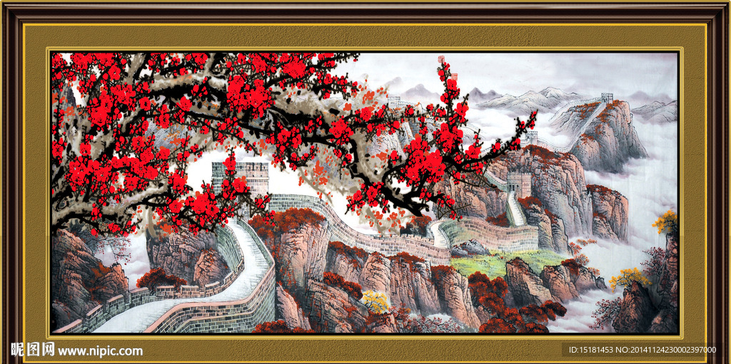 国画梅花