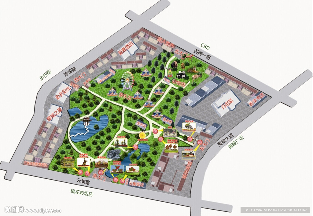 宜昌市儿童公园平面图