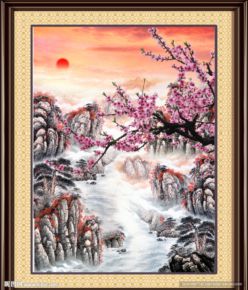 国画梅花图