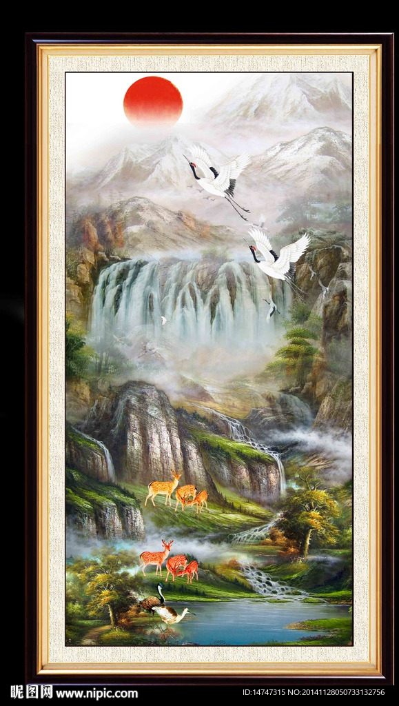 山水油画