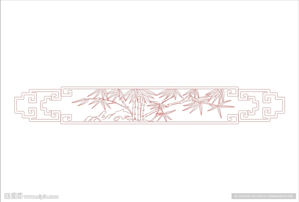 花纹雕刻(路径未闭合)
