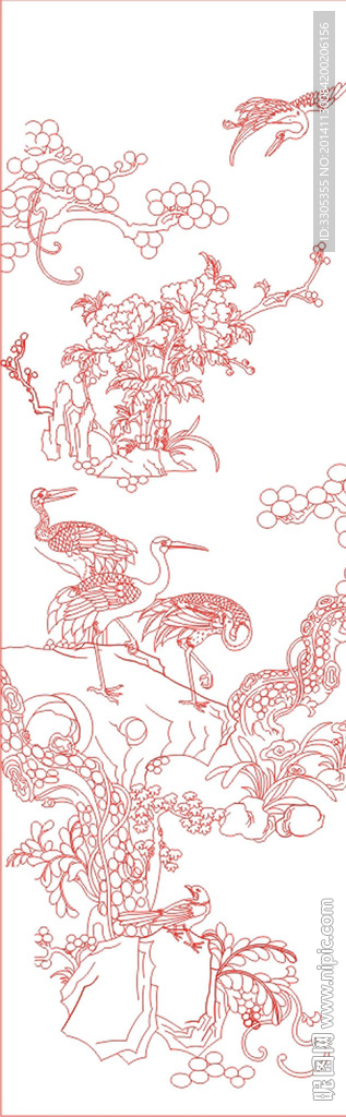 仙鹤(路径未闭合)