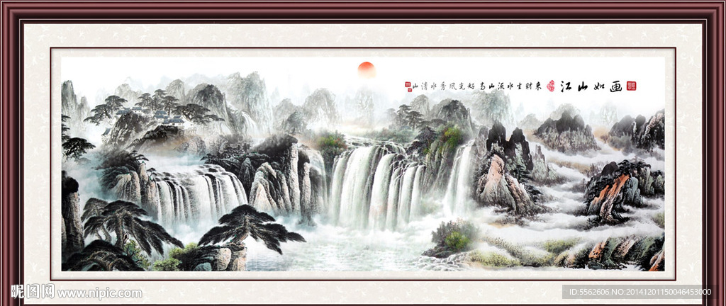山水国画装饰画