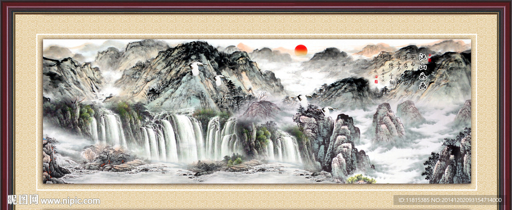巨幅山水装饰画
