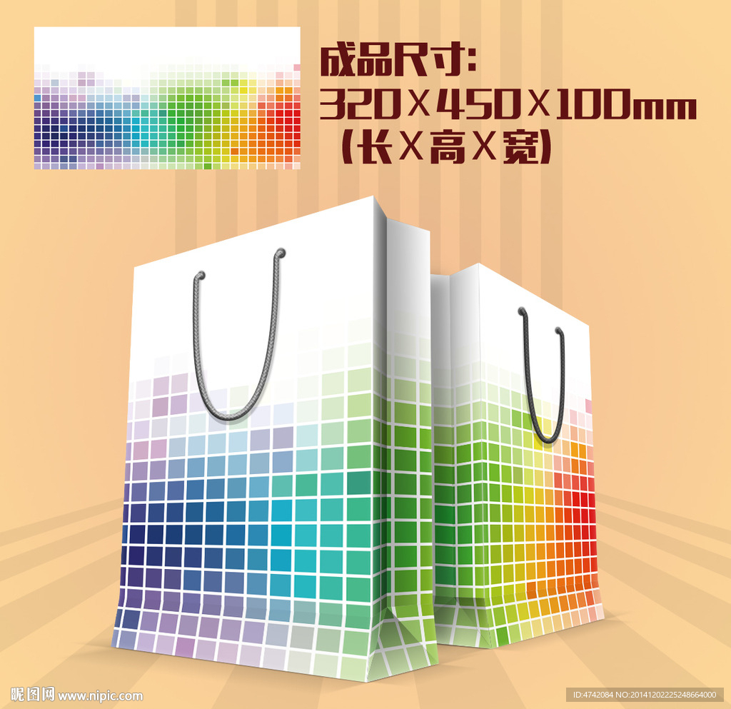 AI矢量手提袋设计