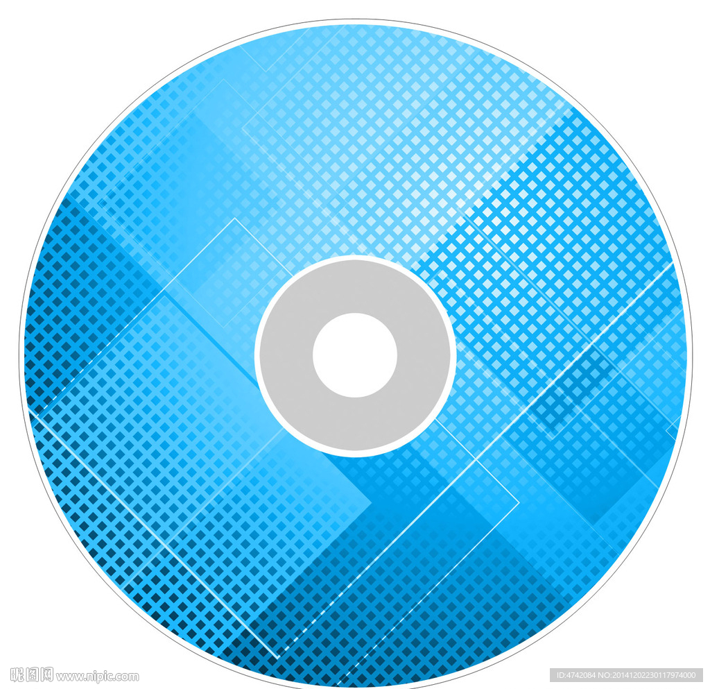 蓝色科技企业宣传光盘设计psd