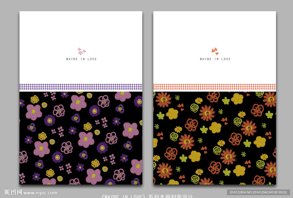 印花格调本子封面设计