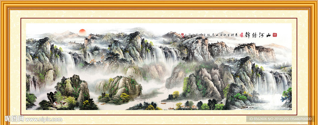 山水风景装饰画