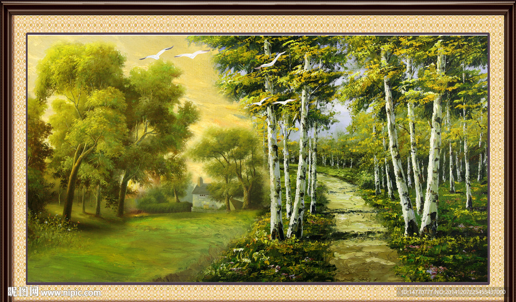 油画风景装饰画