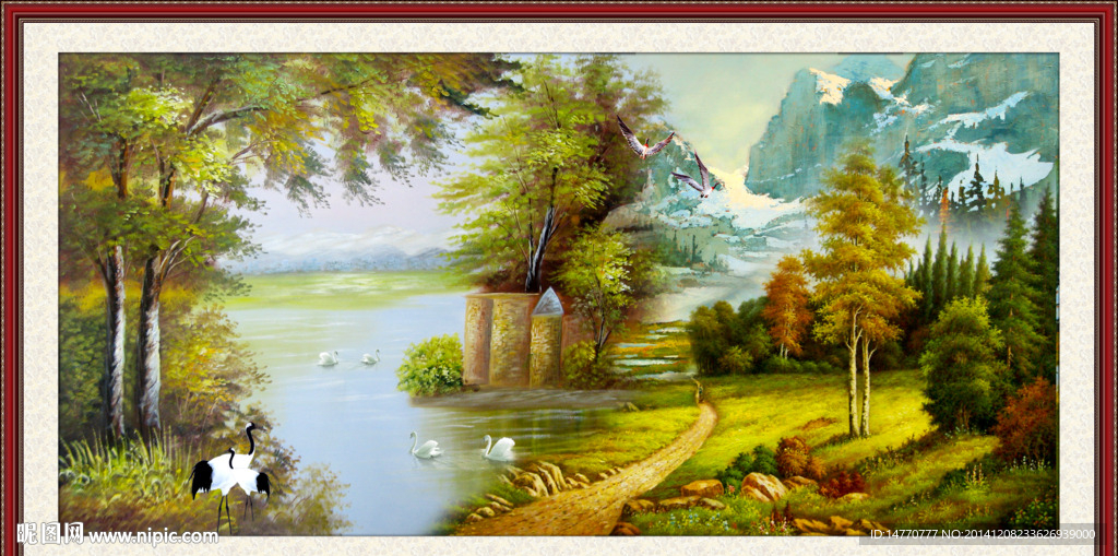 风景画油画作品