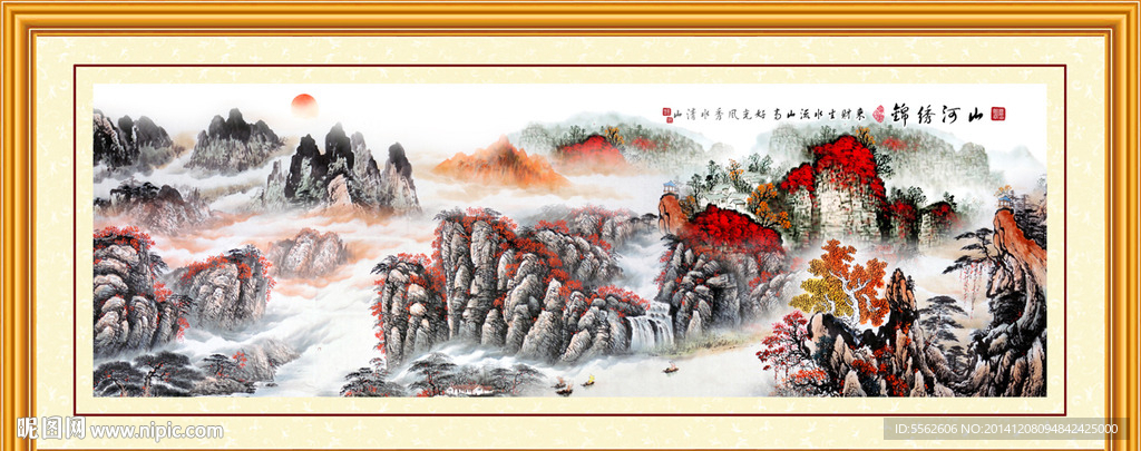 国画山水装饰画