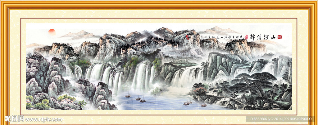 国画山水画