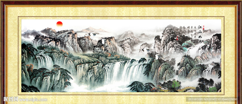 国画山水装饰画