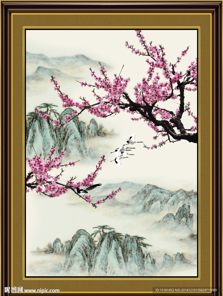 国画梅花图