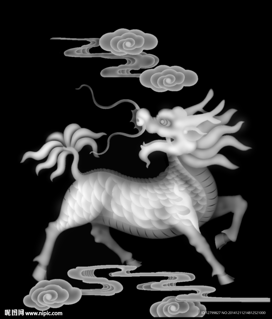 麒麟灰度图
