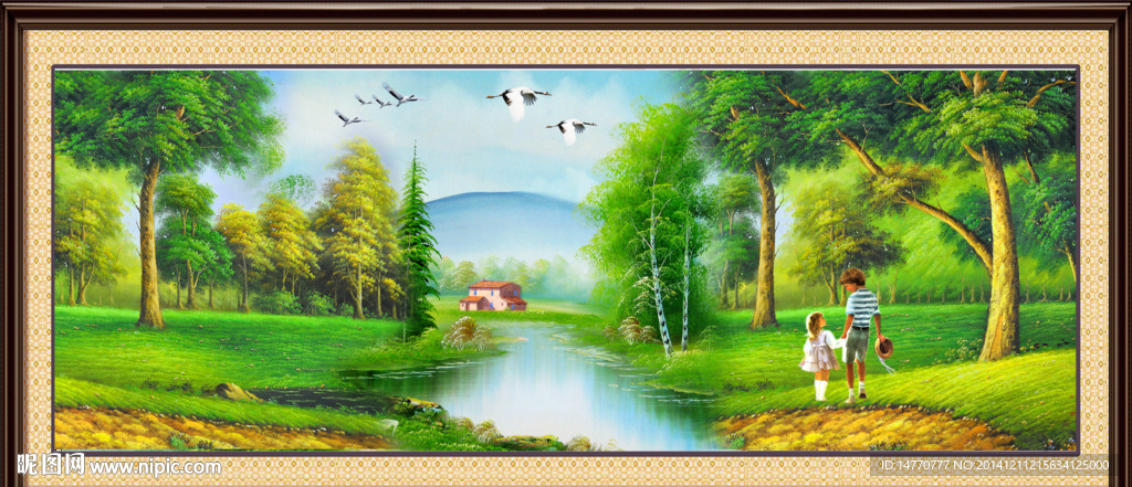 油画风景装饰画