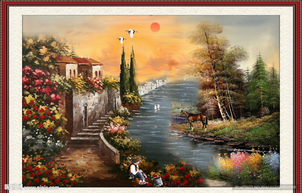 油画风景装饰画