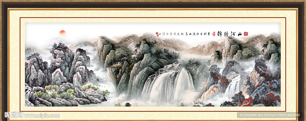 国画山水装饰画