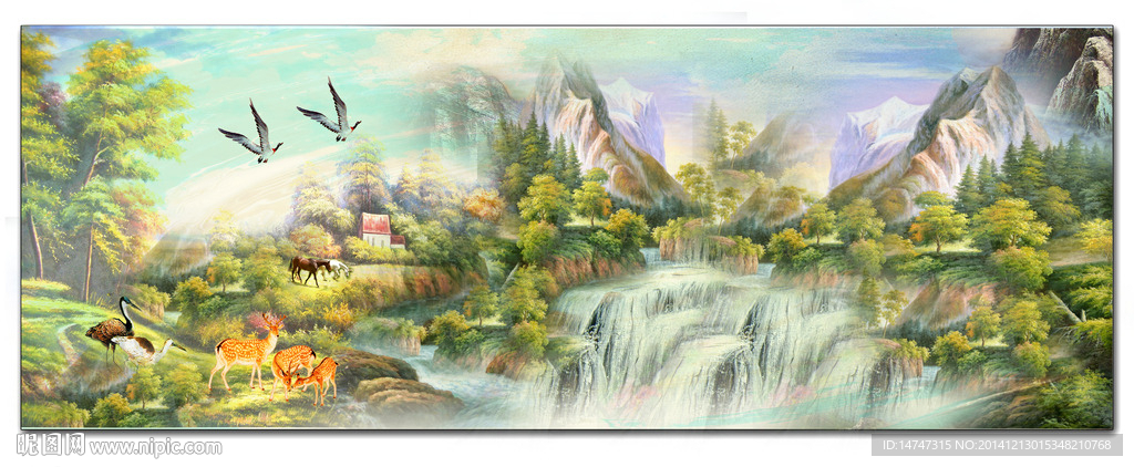 山水油画